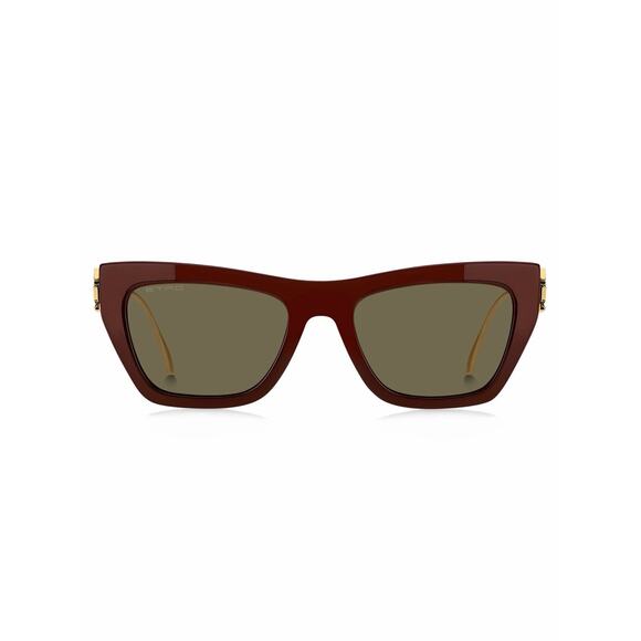 New Etro ETRO0028/S 0LHFQT Plum Cat-Eye Sunglasses with Gold Detail Authentic main image 5